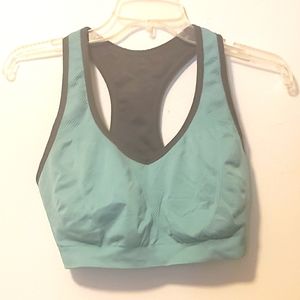 Gray & teal sports bra 2XL